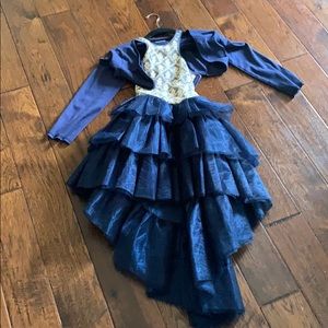Ohh La La Couture girls navy dress/jacket size 12